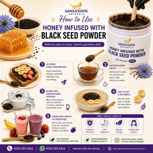 Honey Infused with Black Seed Powder 500ml